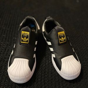 Used  and  CLEAN Adidas Superstar 350 Shoes Preschool size 1